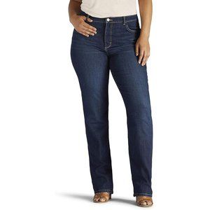 Lee Women's Instantly Slims Classic Relaxed Fit Monroe Straight Leg Jean